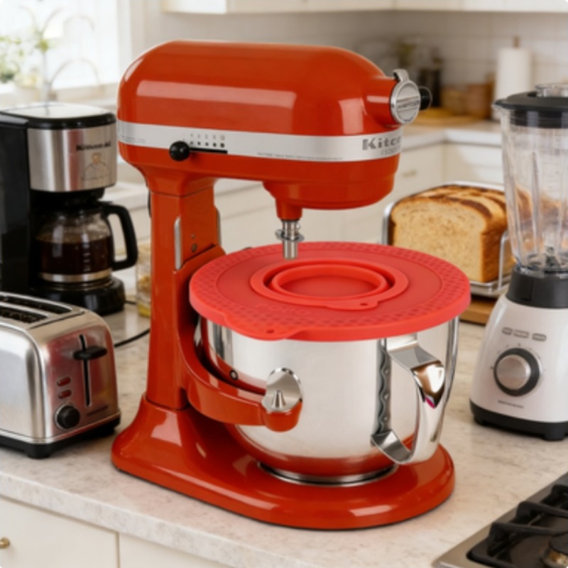 Kitchen Aid Baking Mixer - غطاء وعاء خلاط من السيليكون متوافق