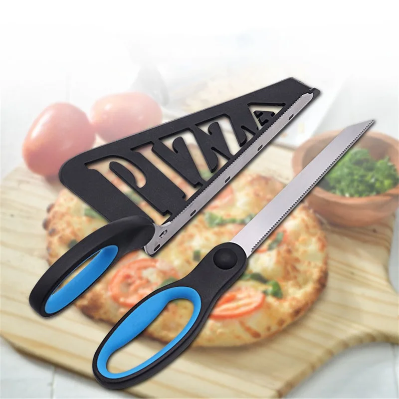 مقص البيتزا مع صينية الخادم ال - مراجعة Kitchen Shears In Baking وسعره