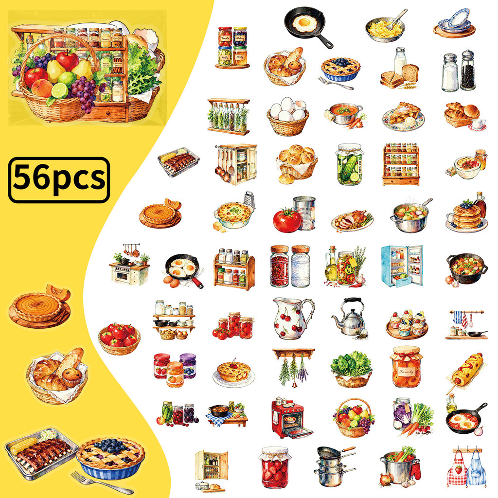 56 قطعة من ملصقات المطبخ الكلا - مراجعة Kitchen Baking Sheets وسعره