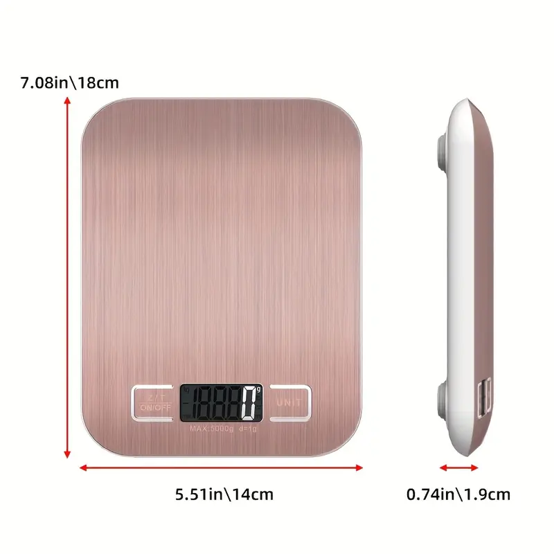 ميزان مطبخ وردي بسعة 10 كجم/1  - مراجعة Kitchen Baking Scale وسعره