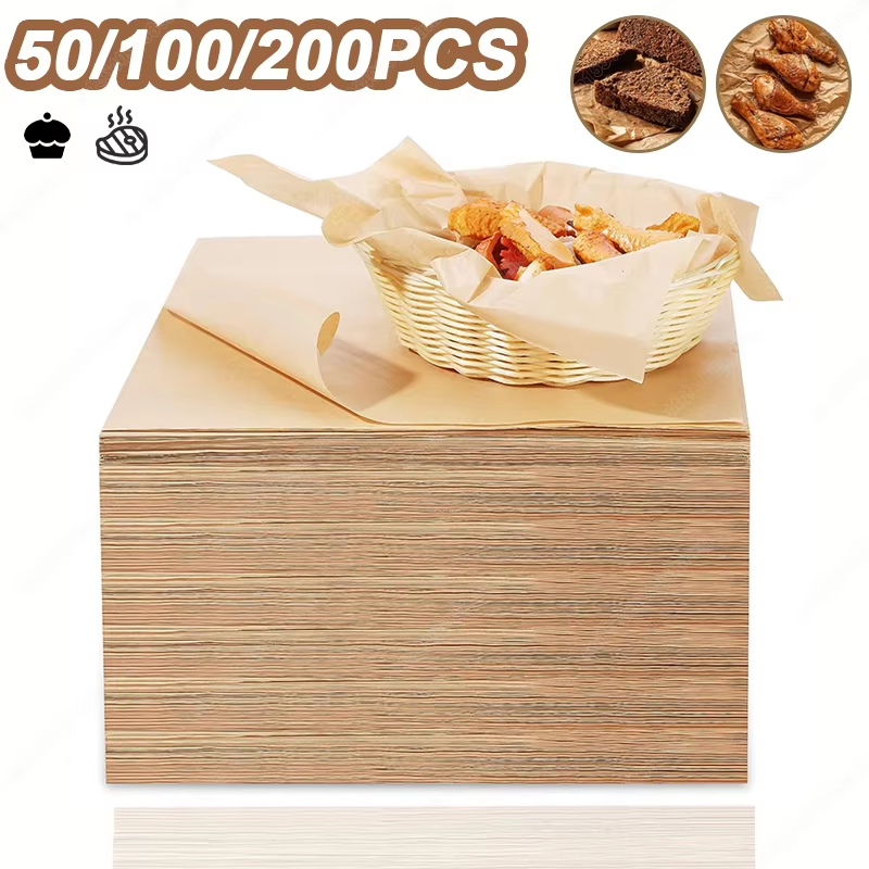 50/100/200 قطعة ورق الخبز ورق  - مراجعة Kitchen Baking Sheets وسعره