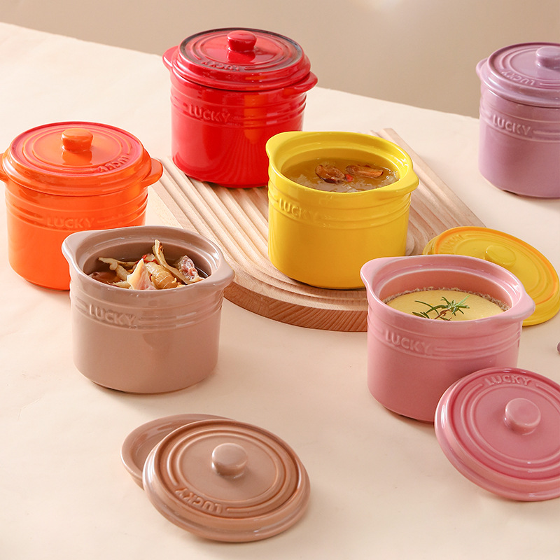 وعاء سيراميك بغطاء مزدوج، وعاء - مراجعة Kitchen Baking Utensil وسعره