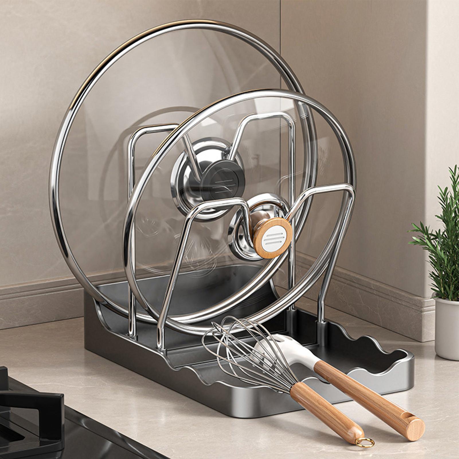 رف غطاء الوعاء رف تجفيف ملعقة  - مراجعة Kitchen Baking Pantry وسعره