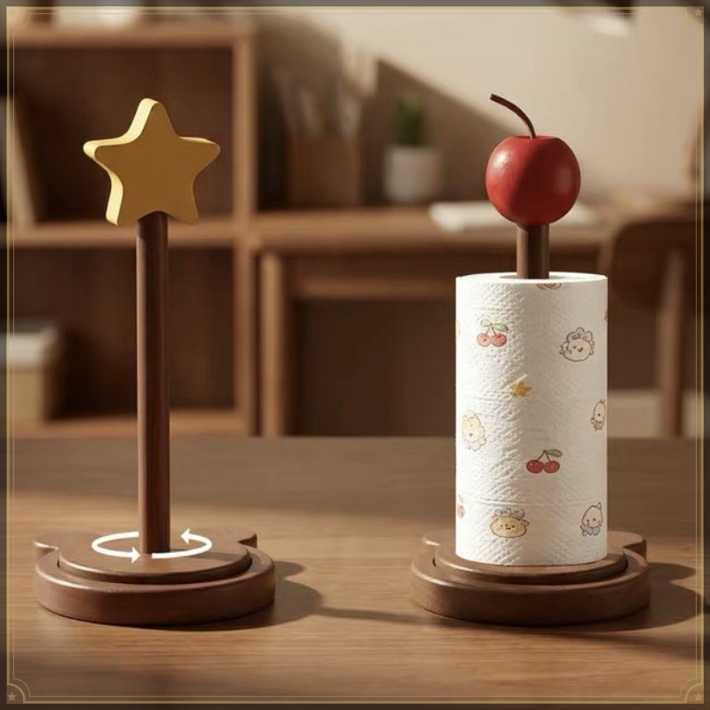 حامل مناديل ورقية خشبي بتصميم  - مراجعة Kitchen Baking Paper Holder وسعره