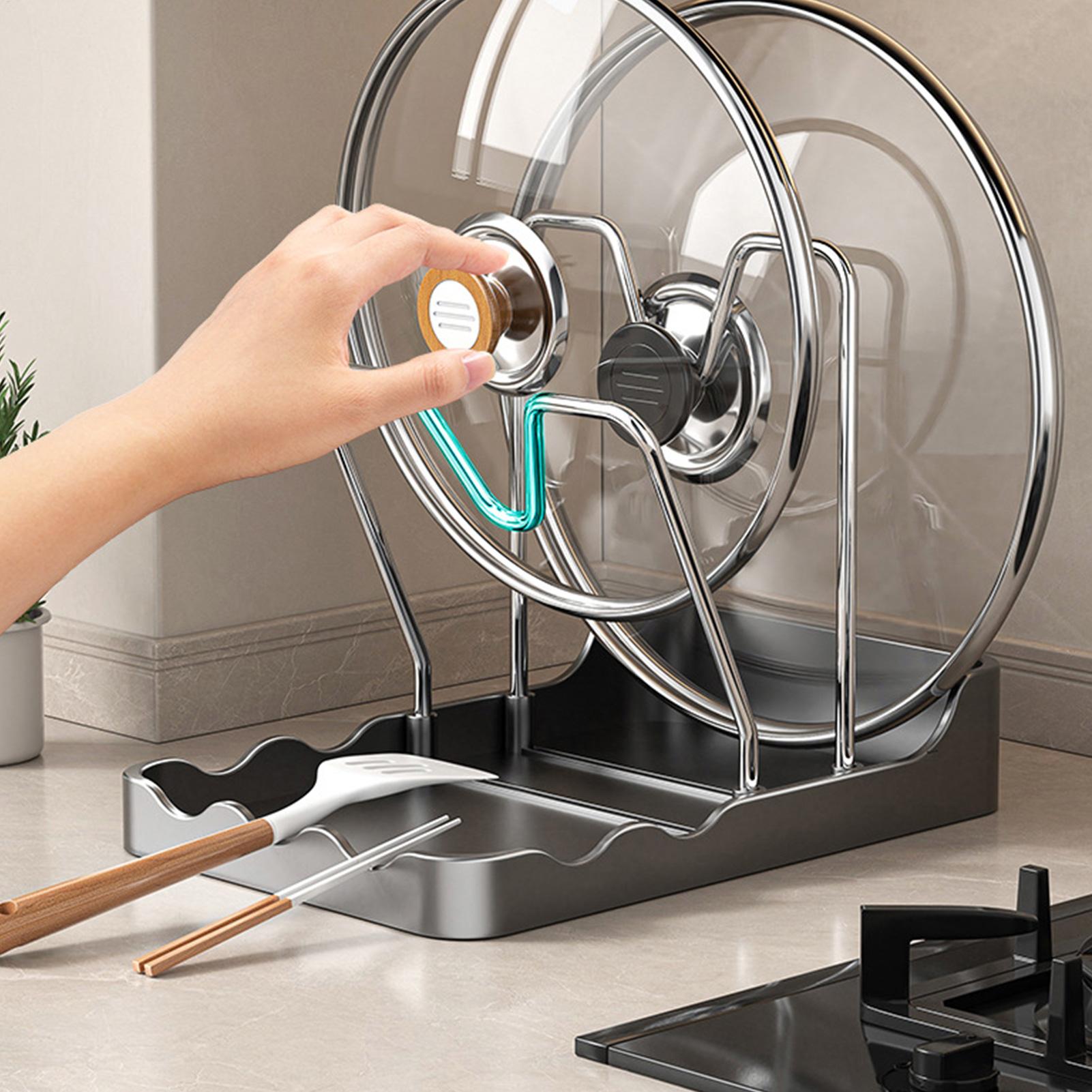 منظم أغطية الأواني، حامل عمودي - مراجعة Kitchen Baking Pantry وسعره