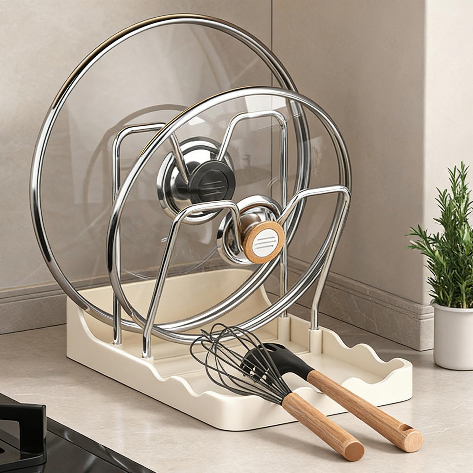رف عمودي لتخزين أغطية الأواني  - مراجعة Kitchen Baking Pantry وسعره