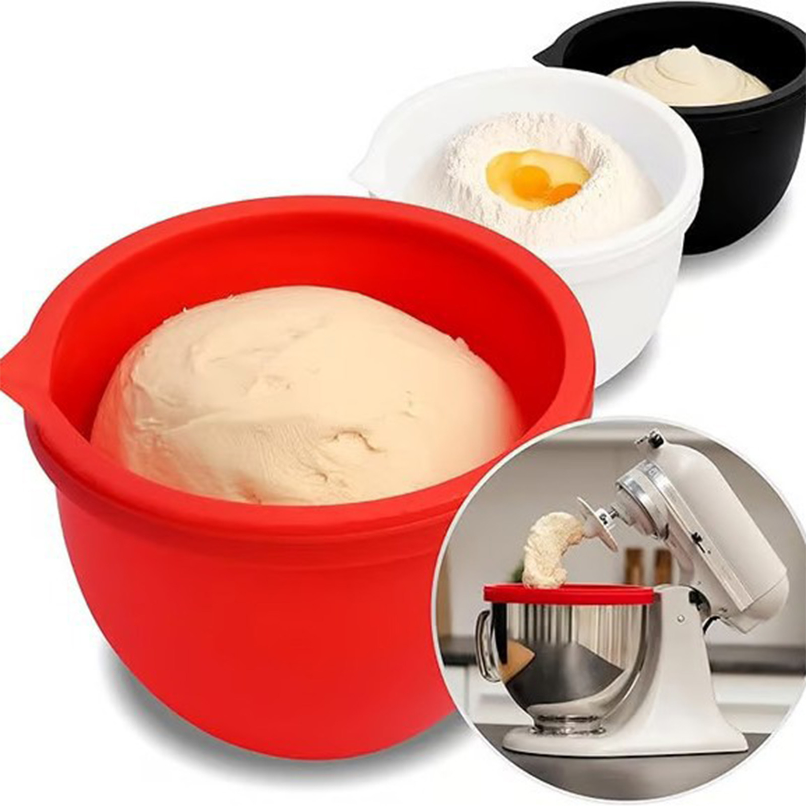 سيليكون بطانة خلاط مرفق وعاء س - مراجعة Kitchen Aid Baking Mixer وسعره